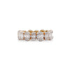 14K Gelbgold 3/4 CTW Diamant Multi-Shape Geometrischer Band Ring
