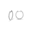 1 Carat TW Diamond Eternity Inside Out 18mm Hoop Earrings