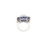 10.82 Carat No Heat Ceylon Blue Sapphire and Diamond Vintage Art Deco Platinum Ring | AGL & GIA Certified