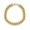 14K Gold Curb Link Chain Mens Bracelet | 8.75MM - 7.5 Inches