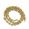 14K Gold Puff Anchor Mariner 5.5 MM Chain Link Necklace | 18-20 inch