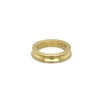 14K Gold Uneven Curved Ring in Brushed Gold