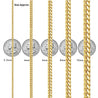 14K Solid Gold Miami Cuban Link Chain Bracelet 4-21.5MM 6-10