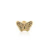 14K Solid Gold Mini Butterfly Stud Earrings on Screw Backs