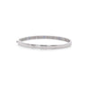 14K White Gold Diamond and Blue Sapphire Pave Bangle Bracelet