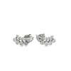 14K White Gold and Diamond Ear Climber Earrings