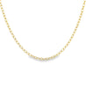 14K Yellow Gold Bar and Toggle Cable Chain Necklace 18 inch 2.5MM