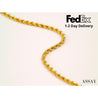 14k Solid Yellow Gold Rope Chain 18 inch/20 inch 3mm thick gold necklace