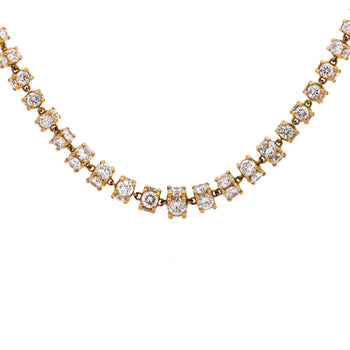 17 Carat Round Diamond 18K Gold Cylinder Chain Necklace – Assay Jewelers