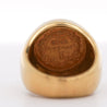 1856 Lady Liberty 1 Dollar Coin in 10K Gold Bezel Unisex Signet Ring