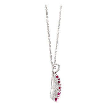 1.15 Carat Pinkish Red Ruby and Diamond Pendant Necklace Platinum – Assay Jewelers