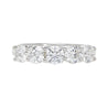 1.54 Carat Round Lab-Grown Diamond in 14K White Gold Half Eternity Ring