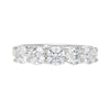 1.54 Carat Round Lab-Grown Diamond in 14K White Gold Half Eternity Ring