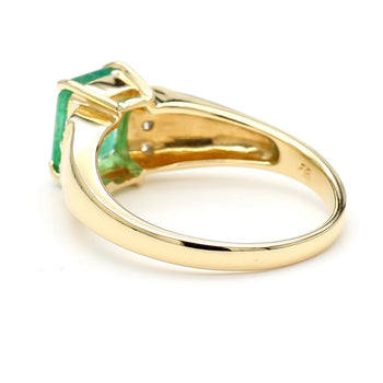 1.60 Carat Emerald & Diamond 14K Gold Classic Set Ring – Assay Jewelers
