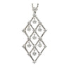 2 Carat tw Diamond Dangling Platinum Pendant Necklace