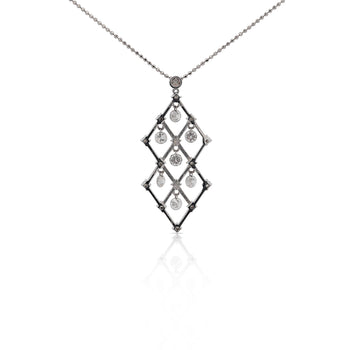 2 Carat tw Diamond Dangling Platinum Pendant Necklace – Assay Jewelers