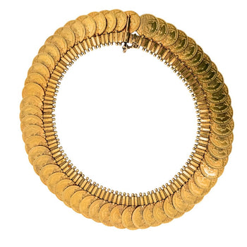 22K Gold Indian Victorian-Style Prize Medal Gold Coin Collar 16-Inch Necklace – Assay Jewelers