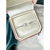 2.05 Carat F/VS1 Emerald Cut Lab Grown Diamond in 14K White Gold East West Ring