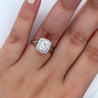 2.14 Carat Lab Grown Radiant Cut Diamond Split Shank Engagement Ring