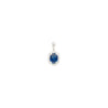 2.41 Carat Sapphire Diamond Halo 14K Gold Pendant Necklace