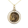 2.50 Dollar Quarter Eagle US Gold Coin Pendant 14K Gold Bezel Setting (Pre-1933)