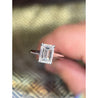 2.54 Carat G/VS1 Emerald Cut Lab Grown Diamond Ring in 14k White Gold | IGI Certified