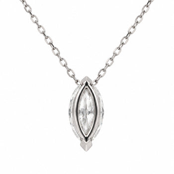 3 Carat Marquise Diamond Sliding Solitaire Pendant Necklace – Assay Jewelers