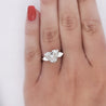 3.06ct Heart Cut K/VS2 GIA Certify Platinum Engagement Ring