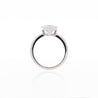 3.09 Carat Diamond Pear-Cut Bezel Set White Gold Solitaire Engagement Ring