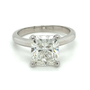 3.20 Carat Radiant Cut Lab Grown Diamond Solitaire Ring