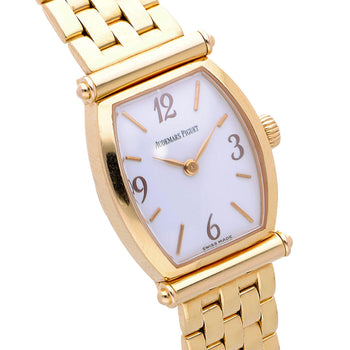 Audemars Piguet Carnegie Tonneau 20mm 18K Gold Watch Original Box – Assay Jewelers