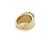 4 Carat Channel Set Round Cut Diamond Cluster Ring in 14K Yellow Gold