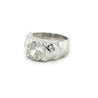 4 Carat Octagon Cut Lab Grown Diamond Bezel Set Mens Ring In Platinum