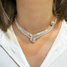 40 Carat Marquise And Baguette Cut Diamond Chandelier Platinum Choker Necklace