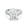 4.25 قيراط Cushion Cut H/SI1 ألماس مصنع مخبريًا Ring