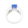 4.71ct Oval Cut No Heat Sri Lanka Blue Sapphire Ring