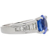 4.71ct Oval Cut No Heat Sri Lanka Blue Sapphire Ring