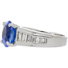 4.71ct Oval Cut No Heat Sri Lanka Blue Sapphire Ring