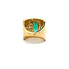 5 Carat Marquise Emerald & Baguette Diamond Channel 18K Gold Vintage Ring