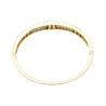 5.09 Carat Blue Sapphire and Diamond Bangle Bracelet in 18k Yellow Gold