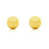 5mm Classic 14K Yellow Gold Ball Stud Earrings In Screw Backs