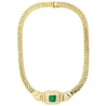 6 Carat Natural Colombian Emerald & Diamond Choker Necklace 18 Karat Gold - RS