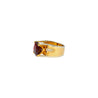 6.04 Carat Cushion Cut No Heat Burma Origin Spinel in Vintage 14K Gold Ring