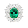 6.19 Carat No Oil Colombian Emerald Ring AGL Certified