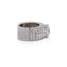 6.65 Carat Lab Grown & Natural Diamond in 14K White Gold Cluster Ring