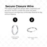 6mm Diamond Cut Reversible 14K Yellow To White Gold Huggie Hoop Earrings