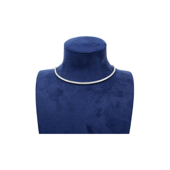 7.5 Carat Round Diamond Adjustable Choker Tennis Necklace 16-18" – Assay Jewelers