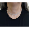 7.5 Carat Round Diamond Adjustable Choker Tennis Necklace 16-18"