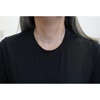 7.5 Carat Round Diamond Adjustable Choker Tennis Necklace 16-18" – Assay Jewelers