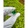 AGL Cert. 2.44 Carat No Oil Colombian Emerald & Trapezoid Diamond Ring